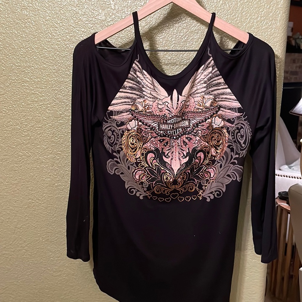 Womens Harley Davidson long sleeve top